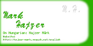mark hajzer business card